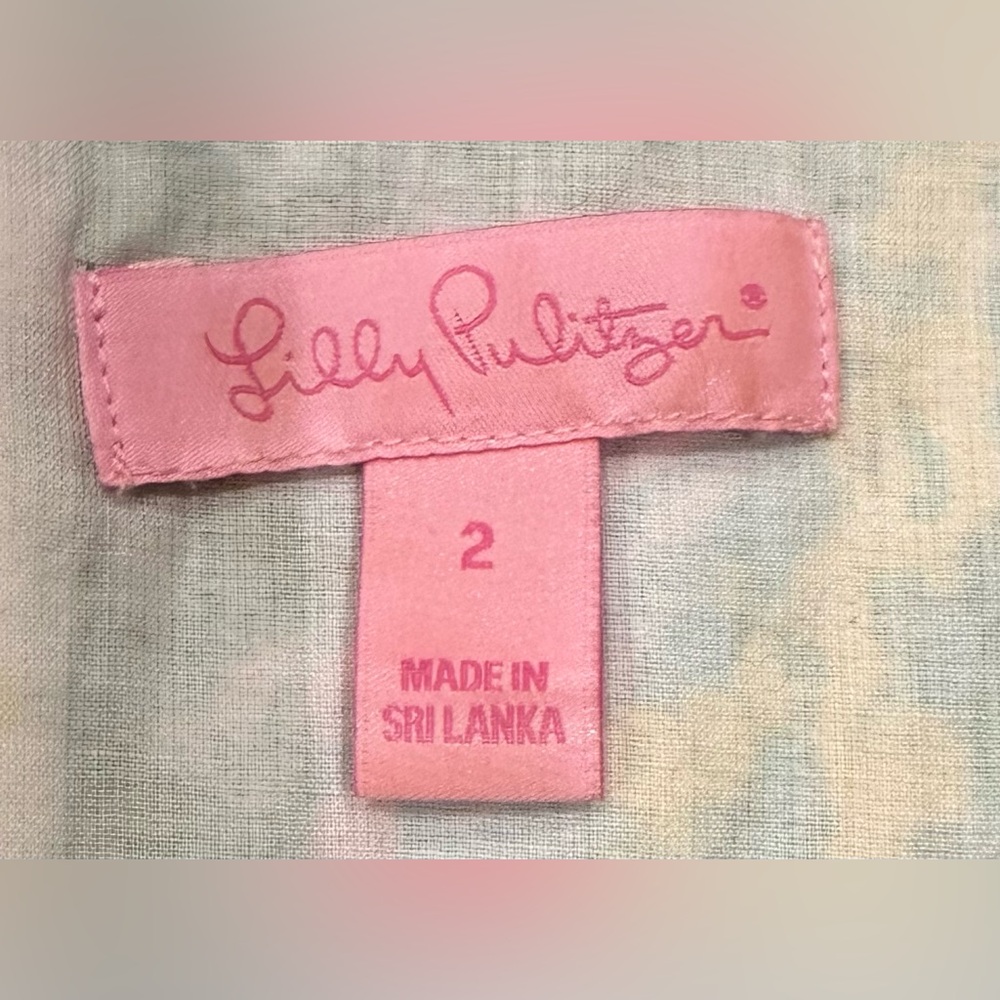 Lily Pulitzer Tate Shift Dress - Size 2- Multi Patchtastic Print- Palm Royale - Picture 4 of 7